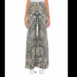 CHLOE Steel High Waisted Printed Trousers